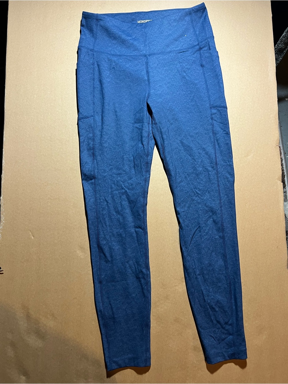 Mondetta Deep Blue High-Rise Performance Leggings